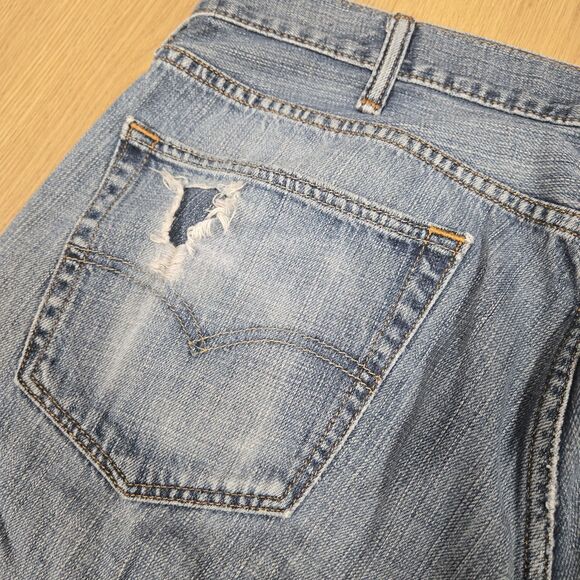 Levis 559 Jeans Mens Sz 38x32 Blue Straight Denim Med Wash 100% Cotton - Picture 7 of 12